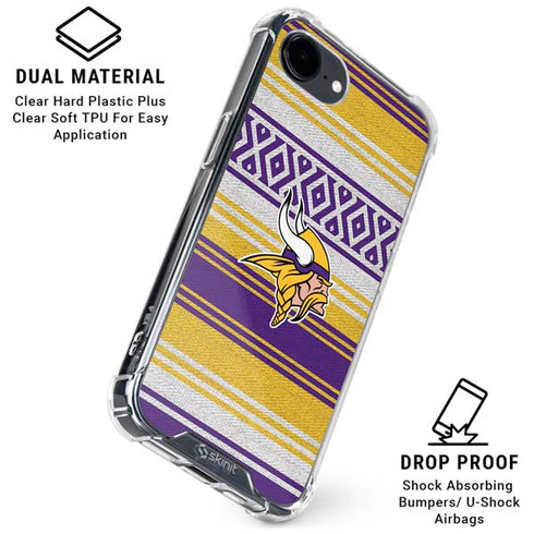 NFL Minnesota Vikings Trailblazer iPhone 16e Clear Case